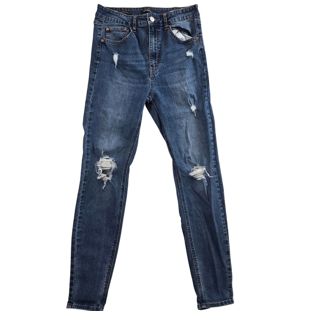 Wild Fable Womens‎ S High Rise Silhouette Skinny Distressed Stretch Compfy Jeans